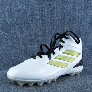 adidas Boys Football Cleats Shoes Athletic White Synthetic Lace Up Size Y‎ 5 Med